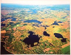 Tiger Cat Flowage, Hayward, Sawyer County, Wisc. Overhead Photo. Frame Optional