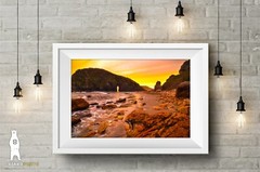 Arch Rock Sunset at Harris Beach – Oregon Coast Photography, PNW Wall Art Prints
