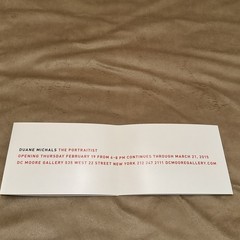 Rare 2015 Duane Michals Photographs Anthony Red Art 5 1/4in X 7 3/4X 30in