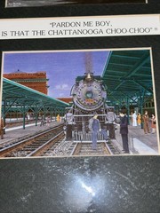Matted Pictures of Chattanooga Choo Choo Station And Engine Tennessee 8”x11.5”