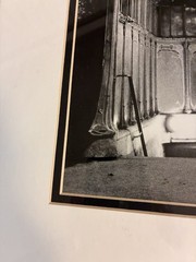 Framed Black & White Photograph Paris Metropolitan Entrance Art Nouveau