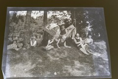 Great Old Negative – People in Bathwear – Hammock – 1900-1920