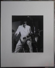 «GILBERTO GIL»: GELATIN SILVER B&W PHOTO HANDPRINTED BY ARTIST, FRAMED 16″ X 20″
