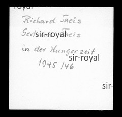 Gertrude and Richard in the Hunger Period 1945/1946 – Photo 6x6cm