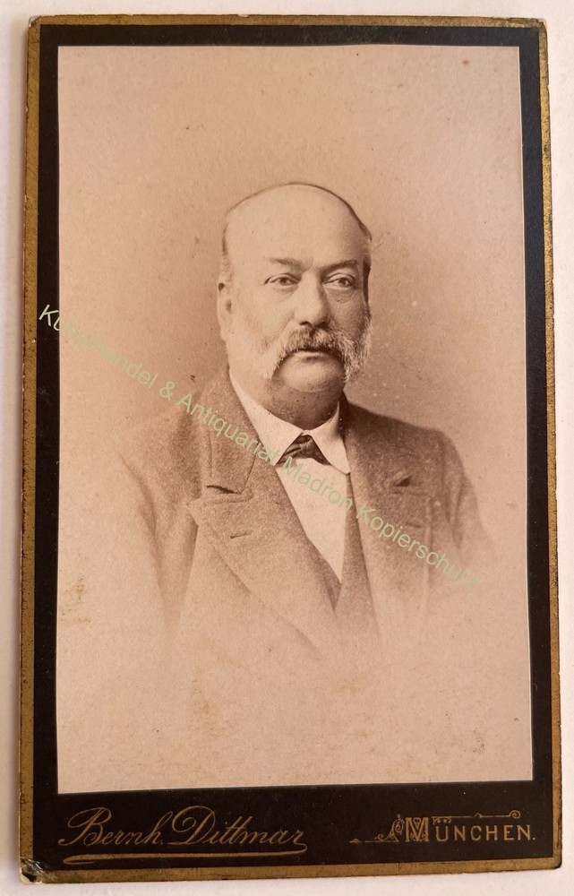 orig. CDV photo photograph man gentleman fashion picture old around 1885 Dittmar Munich