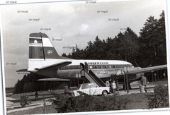 Interflug Ilyushin Il-14 Airplane and Trabant Car Vehicle German Democratic Republic 1970s Photo 14x9cm