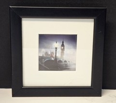 Jurek Nems Signed Original Photograph London Big Ben Westminster Bridge Framed