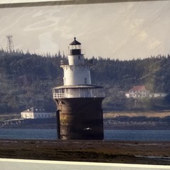 Scott W. Whitney Signed Photograph Lubec Channel Sparkplug Lighthouse Maine
