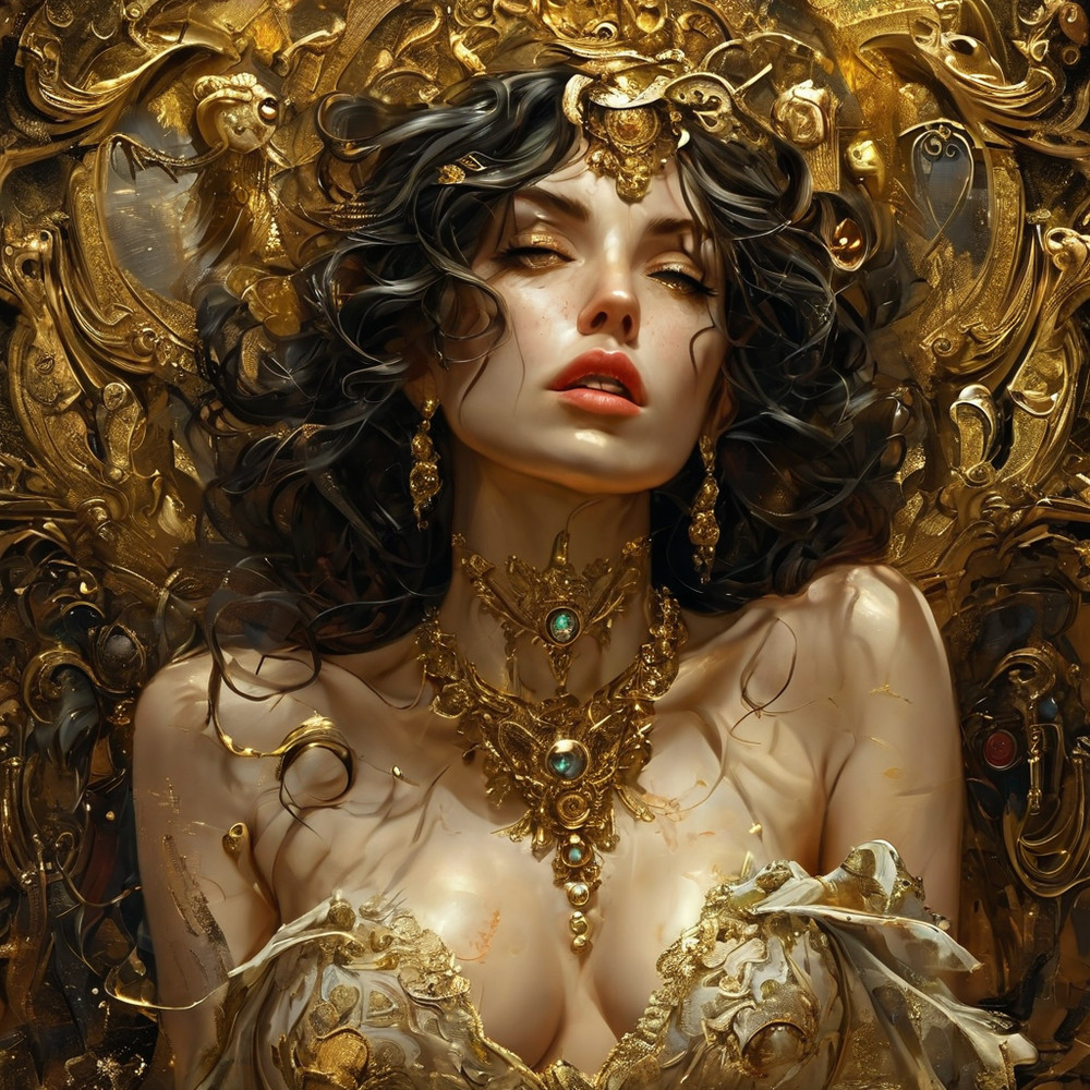 Stunning Bold Beautiful Woman, Art Image Art, Digital Creation