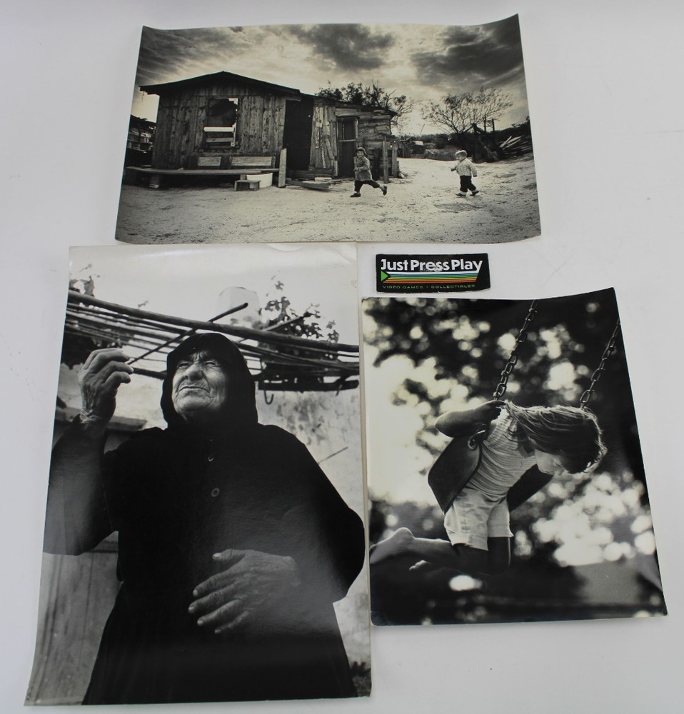 Lot of 3 Don Getsug Gelatin Silver Print Photos Stamped Verso Greece, Daughter+
