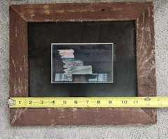 Laundry on the Line Reclaimed Wood Frame Jack Miller Original Photograph 11×12.5