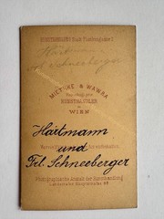 orig. CDV photo photograph picture old around 1870 actor Ernst Hartmann woman Vienna