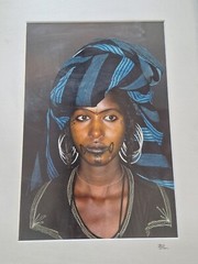 Art Photography, Framed Africa Woman Painting