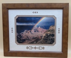 Set of 2 James Thomson Signed Grand Canyon Photos – Custom Southwestern Frames
