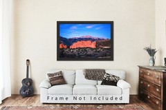 Rocky Mountain Photography Print – Picture of Pikes Peak in Colorado Springs