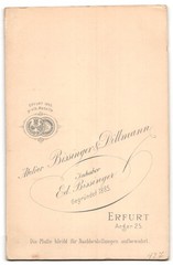 Photograph E. Rissinger, Erfurt, Anger 25, Pair in Elegant Clothes with Zeitu
