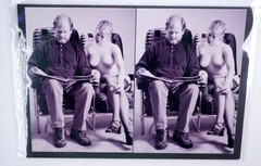 Boris Starosta 3D Stereoview – Nick & Betty Fly – nude model signed 2001 #390