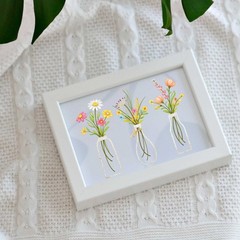 Floral Vase Wall Art Printable | Modern Botanical Decor | Digital Download Print