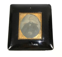 Two Ferrotype / Photos 19th Century Tintype Daguerreotype