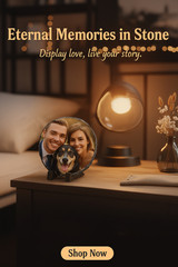 Personalized Slate Photo Plaque Custom Picture Stone w/ Stand Gift