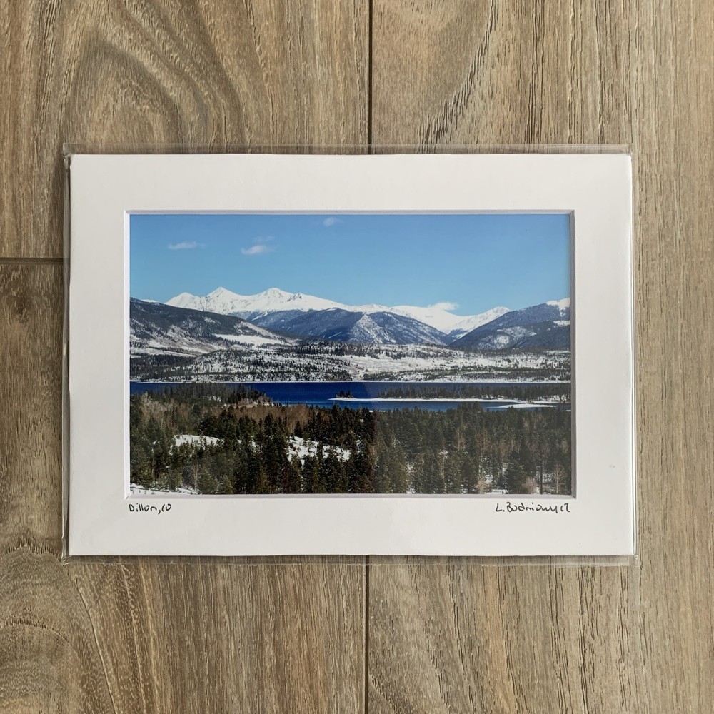 Dillon Colorado Photography Print with Lake and Mountains