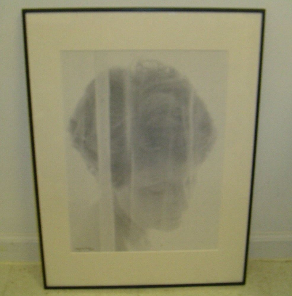 ART PHOTOGRAPHY Woman Headshot Black & White by L. Santucci Frames 18x24in