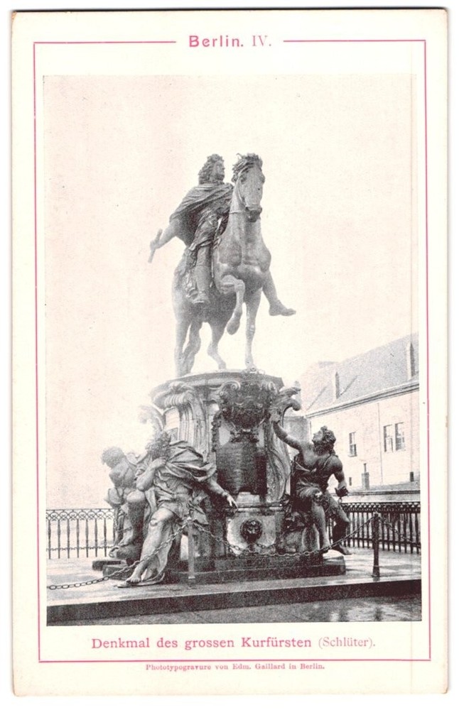 Photography / Light Print Edm. Gaillard, Berlin, view of Berlin, the monument to the
