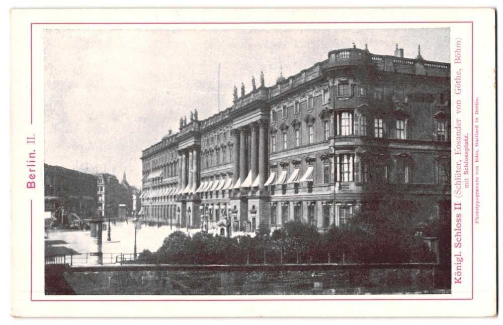 Photography / Light Print Edm. Gaillard, Berlin, view Berlin, Schloßplatz with