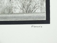 Black And White Photograph Titled «Harkness» Signed W. Abrams