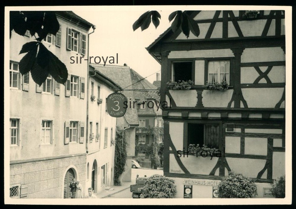Meersburg – Wine House Hotel 3 Parlours – 1960s 1970s – Boutique – Photo 10x7cm