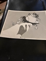 Vintage Lot Of Cartooon Fan Mail Souvenirs, Postcards, Photos Etc Snoopy Etc