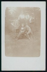 12x Real Photo Postcard Portrait People Groups in Forest and Nature 1910-1920s