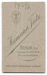 Photograph Hermann Tietz, Berlin-SW, portrait young man in contemporary K
