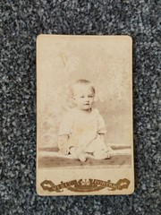 CDV Photo Children, 1908. Child. Girl. Vintage photo of a girl. 2