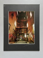 Xavier Nuez Alley No 24 Brick Red Signed Numbered Photo Print Mounted Matt