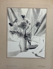 Vintage 1952 Original H.B Woodling «Ivory & Old Lace» Still Life Photograph