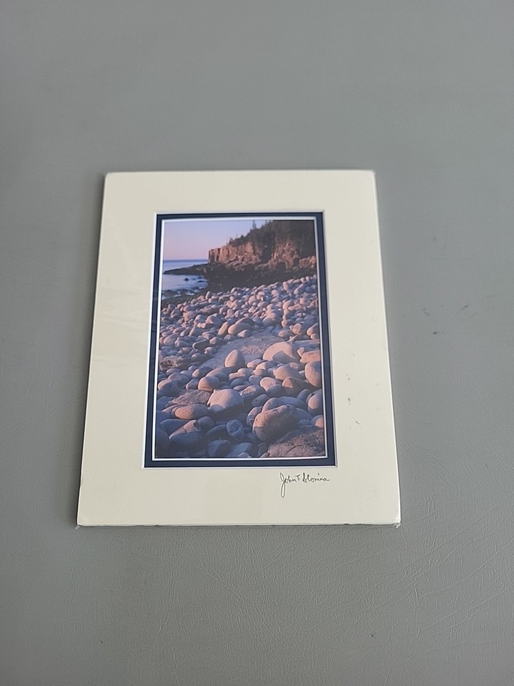 Photography Print By John T Slonina Matted 8×10 Acadia National Park-Otter Cove