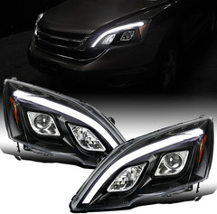 – Fits 2007-2011 Honda CR-V CRV Upgraded Replacement LED Tube Projector Headligh