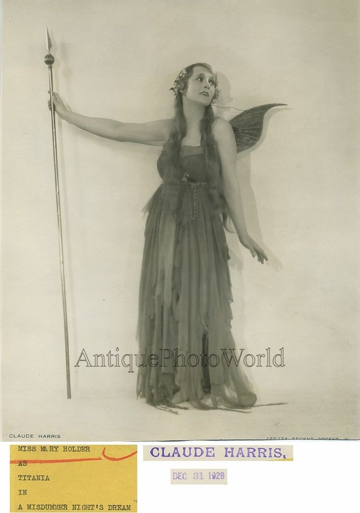 Actress Mary Holder antique photo by Claude Harris