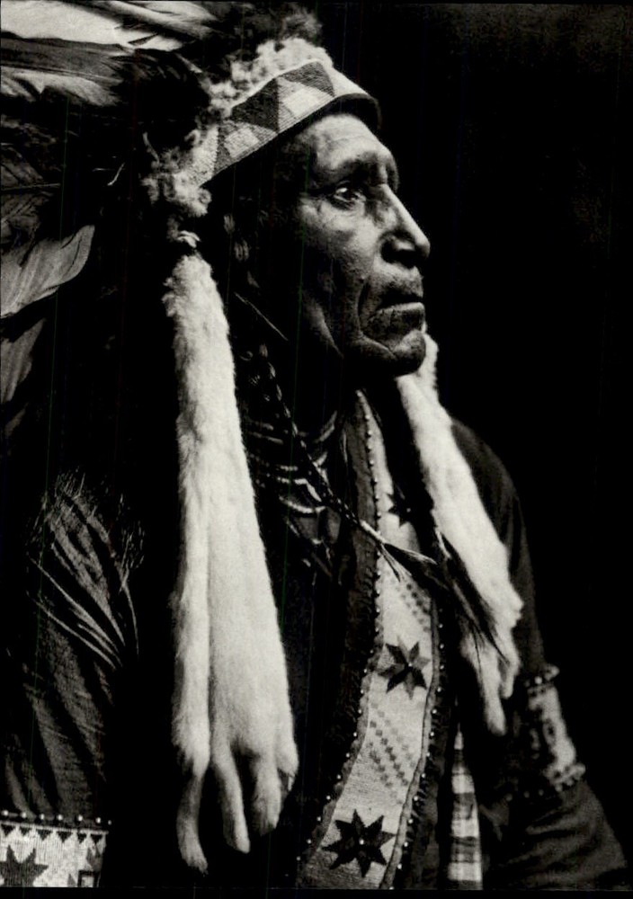 1972 Original Edward Curtis Nez Perce Raven Blanket Indian Art Photo Gravure
