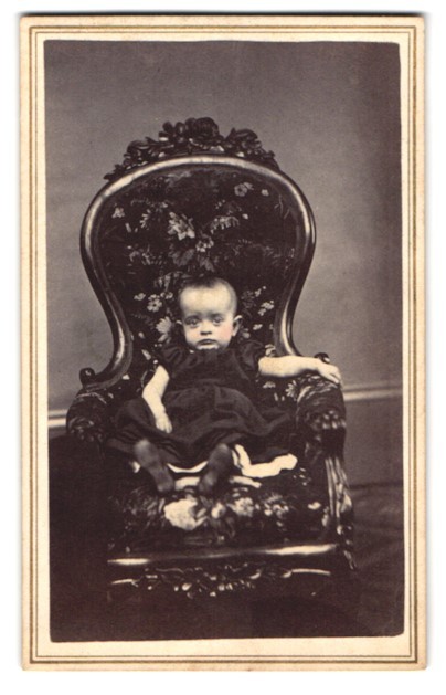 Photograph D. A. Simons, Manchester, 27 & 28 Smyth’s Block, Little Child in ele