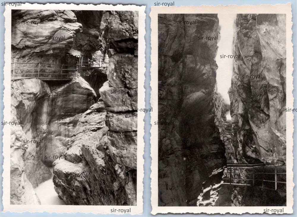 2x Breitachklamm 1930s – Photo 6x9cm