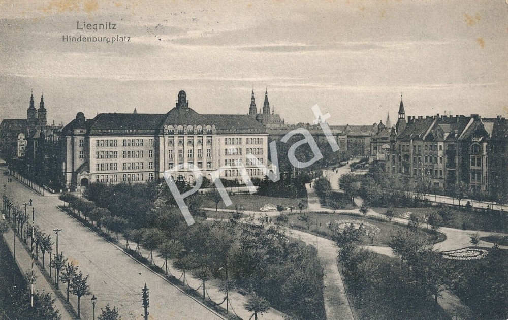 Photo PK WK II Panorama Hindenburgplatz Liegnitz Legnica Poland Polska L1.72