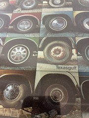 RARE ART PHOTOGRAPHY PRINT,AUTOMOTIVE/MOTORCYCLE WHEEL/TIRE CULTURE,1960s?70s?:)