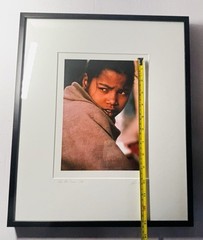 Color Photograph «Girl and Shawl» by Lisa Kristine Framed Signed 1998