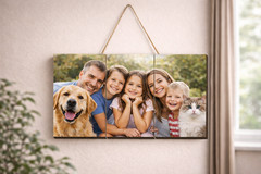 Personalized Farmhouse Wood Photo Frame Custom Rustic Picture Gift