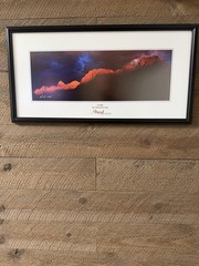 Framed David West “Last Light – Zion National Park” Photo – Museum Glass (12×25)