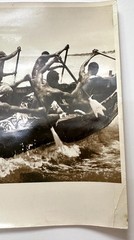 ALFRED EISENSTAEDT Orig. 1950s Photo «Rowing Tribes Unloading Cocoa, Ghana»