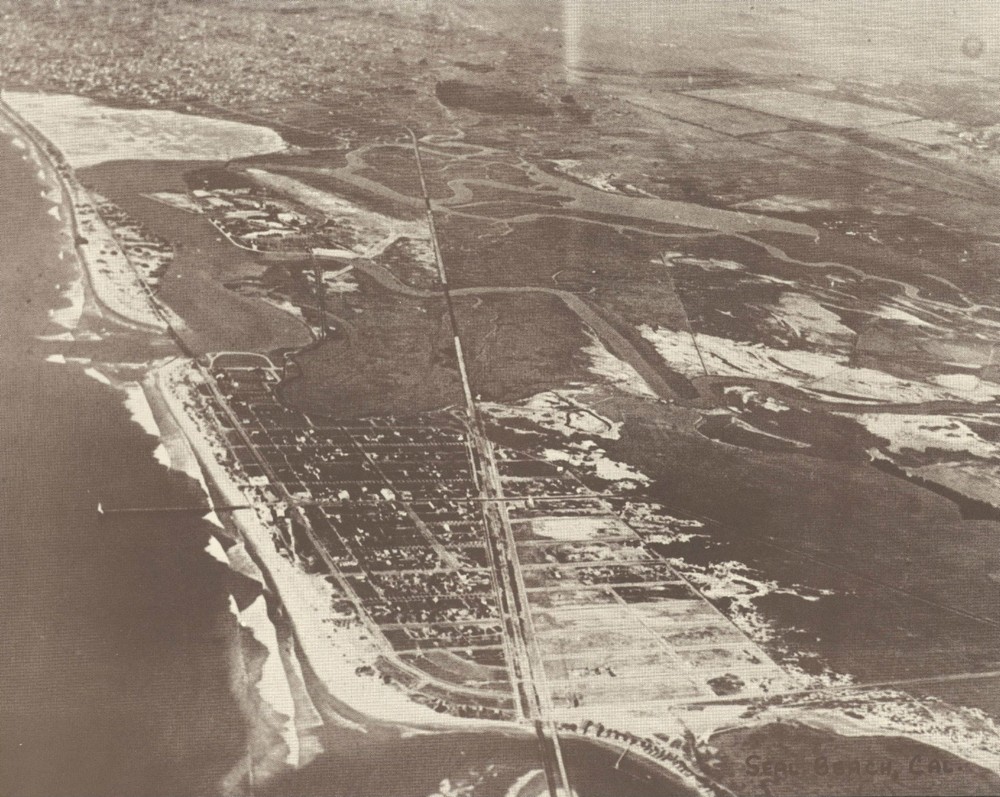 SEAL BEACH Aerial View BEACH COASTLINE Photo Print 1612 11″ x 14″