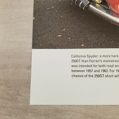 California Spyder 250 GT Color Print Page Sports Car Picture Frameable Art